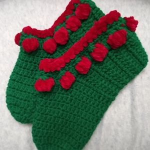 Strawberry sleepers, Handmade crochet